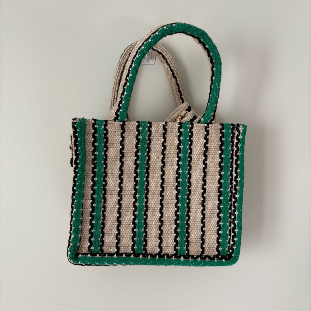 H & M Jute Blend Mini Shopper